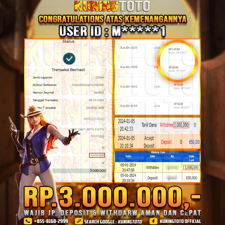 Bukti JP Slot Kuning toto 05 Januari 2024 Wild Bounty Showdown Gacor