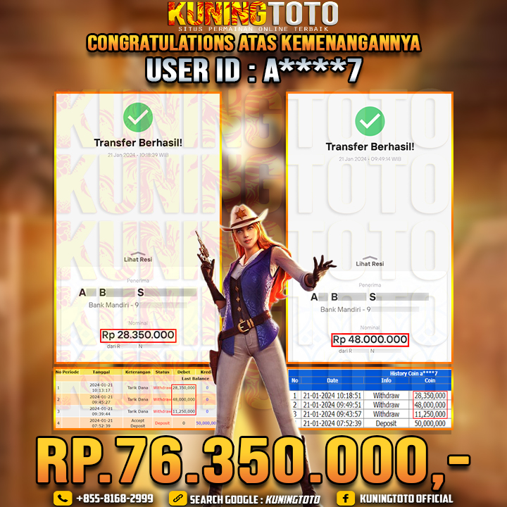 Bukti JP Slot Kuning toto 21 Januari 2024 Wild Bounty Showdown